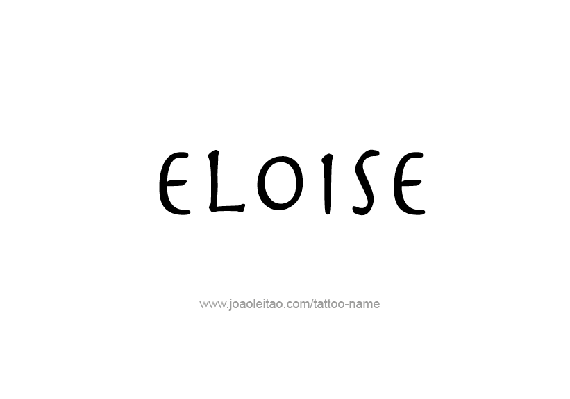 Tattoo Design Name Eloise   