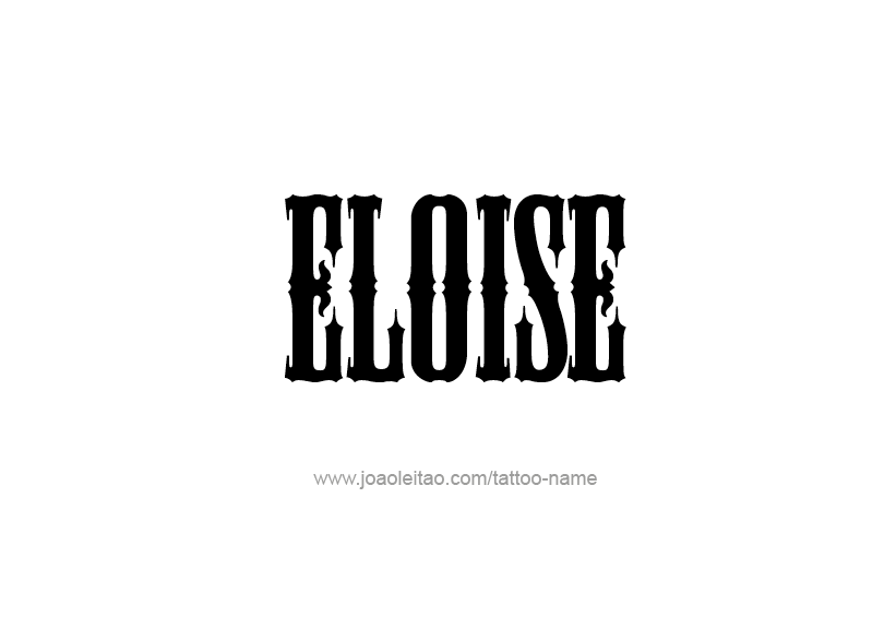 Tattoo Design Name Eloise   