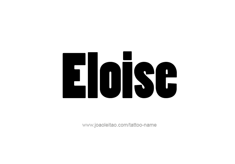 Tattoo Design Name Eloise   