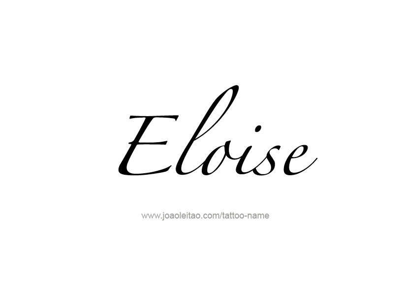 Tattoo Design Name Eloise   