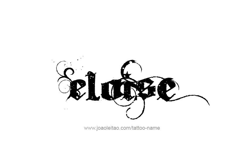 Tattoo Design Name Eloise   