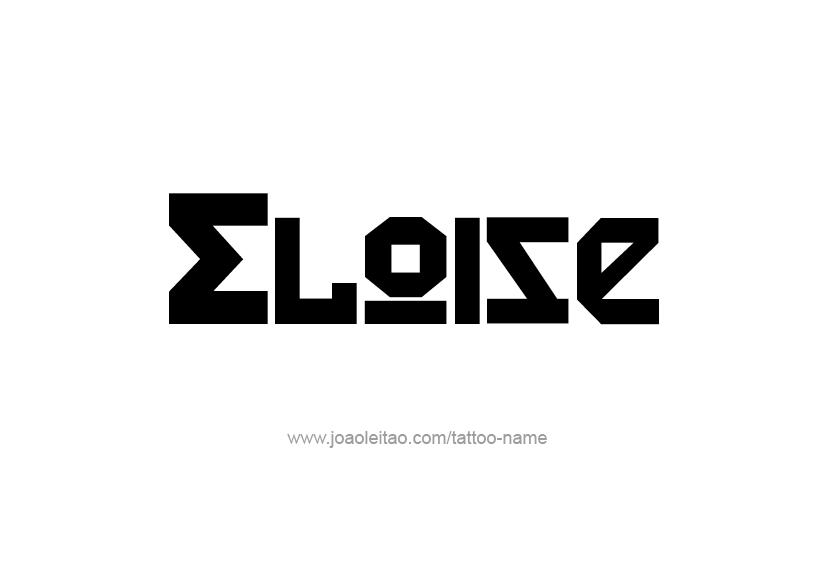 Tattoo Design Name Eloise   