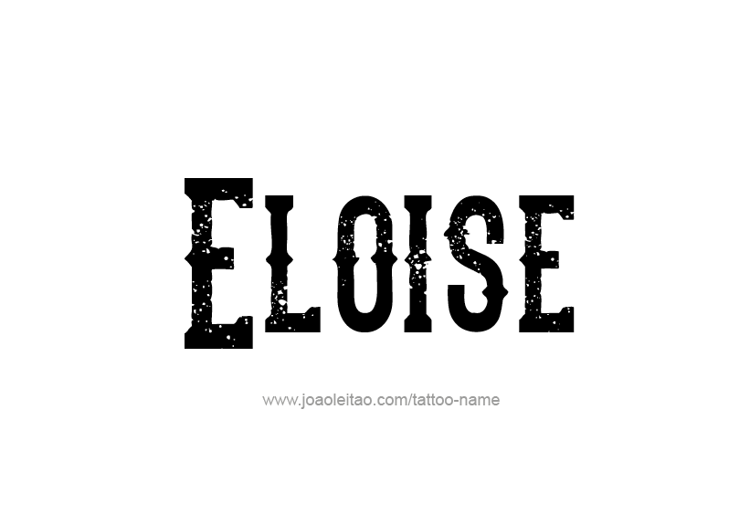 Tattoo Design Name Eloise   