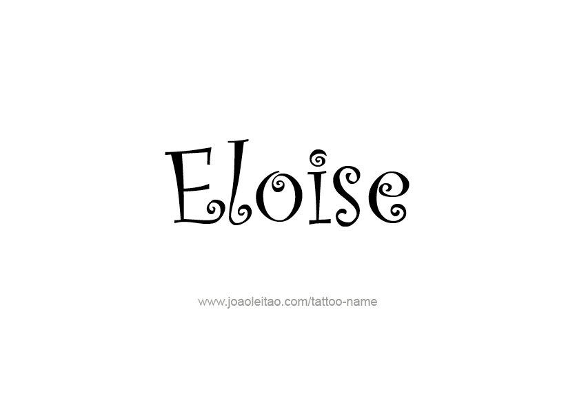 Tattoo Design Name Eloise   