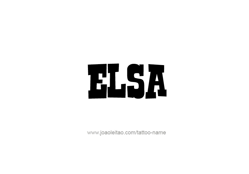Tattoo Design Name Elsa   