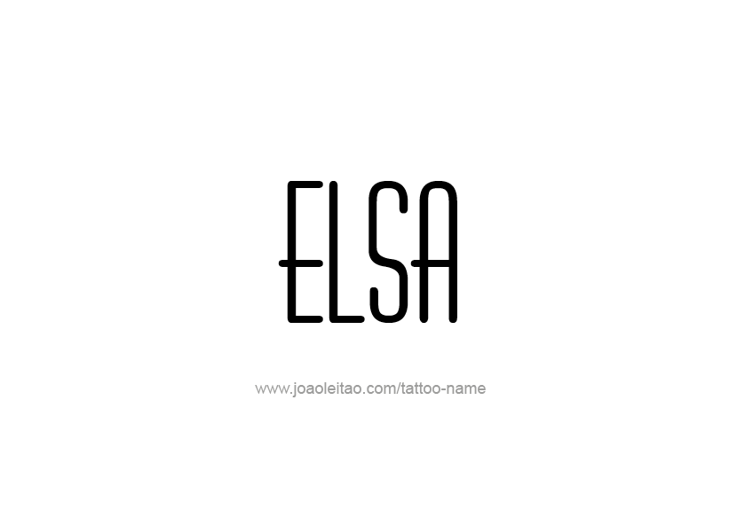 Tattoo Design Name Elsa   