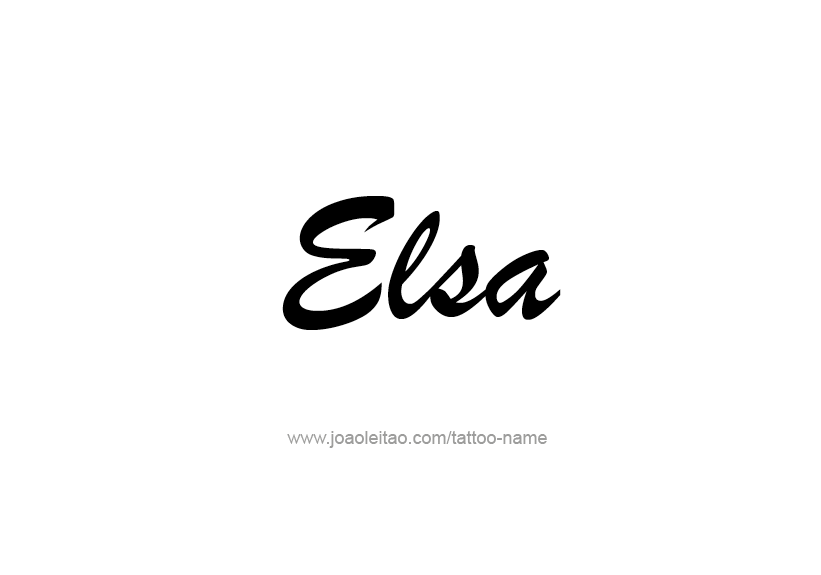 Tattoo Design Name Elsa   