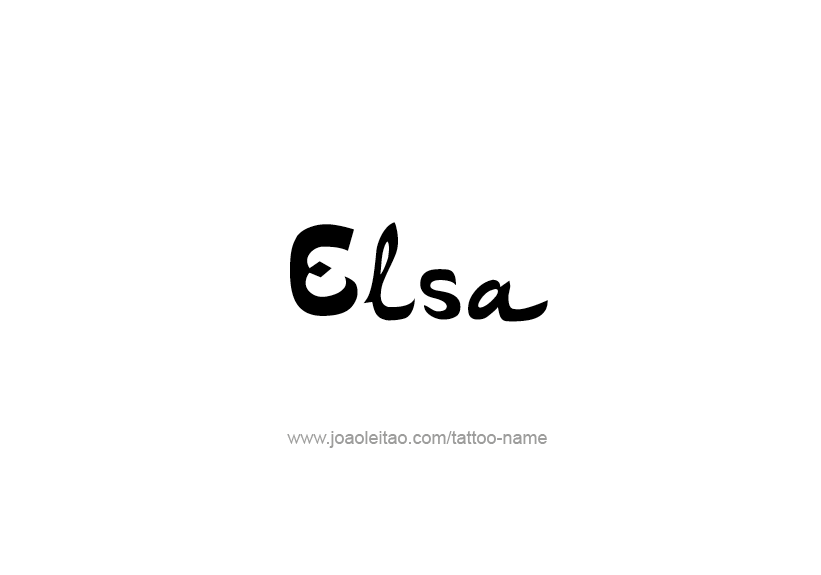 Tattoo Design Name Elsa   