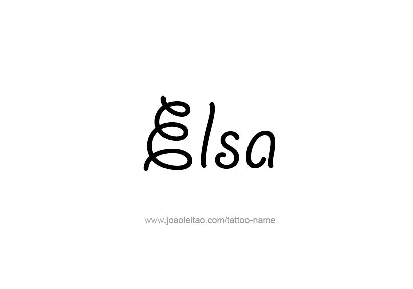 Tattoo Design Name Elsa   