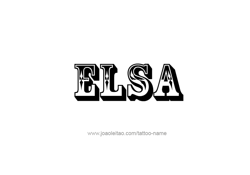 Tattoo Design Name Elsa   