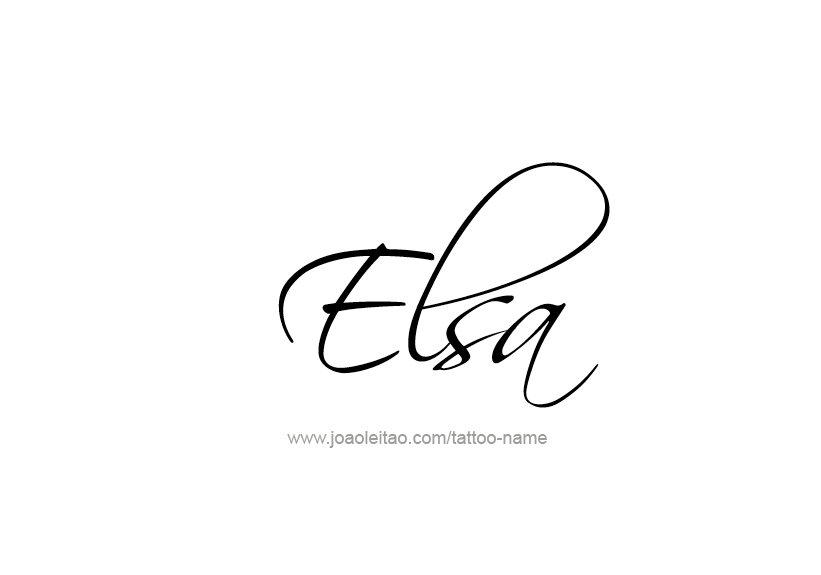 Tattoo Design Name Elsa   