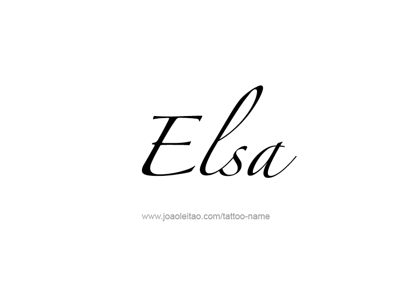 Tattoo Design Name Elsa   