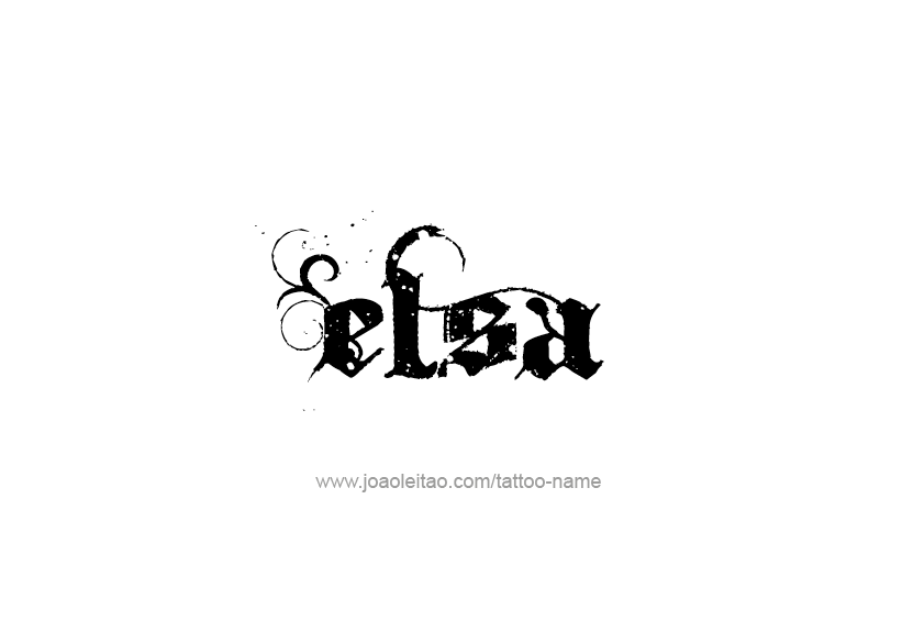 Tattoo Design Name Elsa   