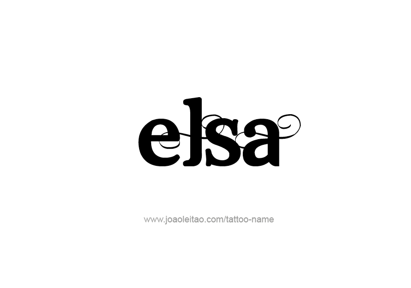 Tattoo Design Name Elsa   