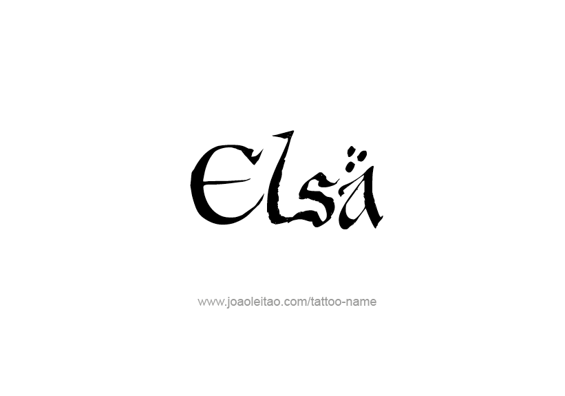 Tattoo Design Name Elsa   