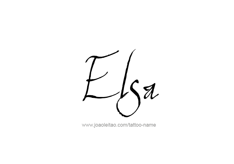 Tattoo Design Name Elsa   