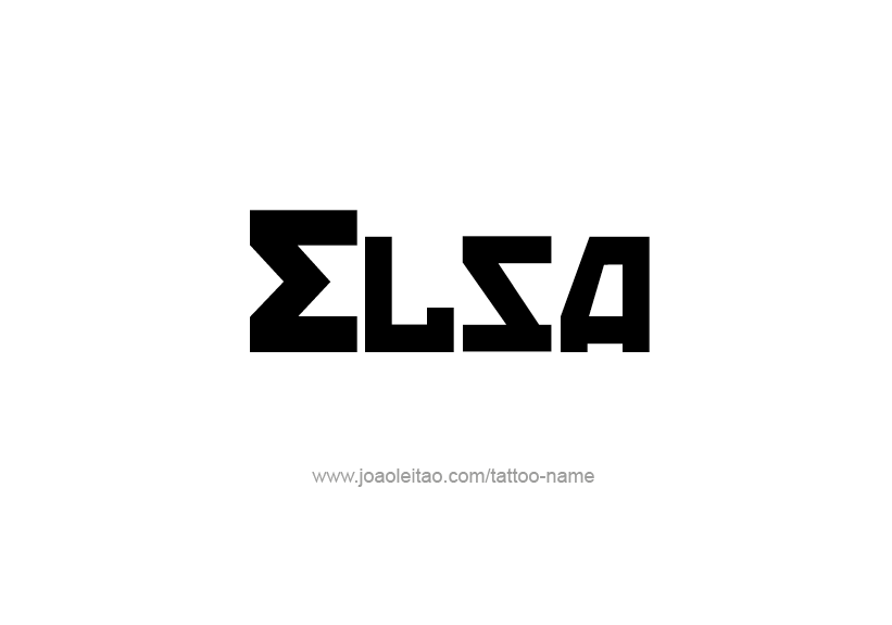 Tattoo Design Name Elsa   