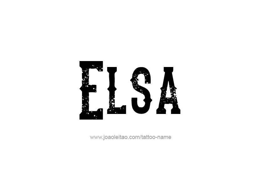 Tattoo Design Name Elsa   