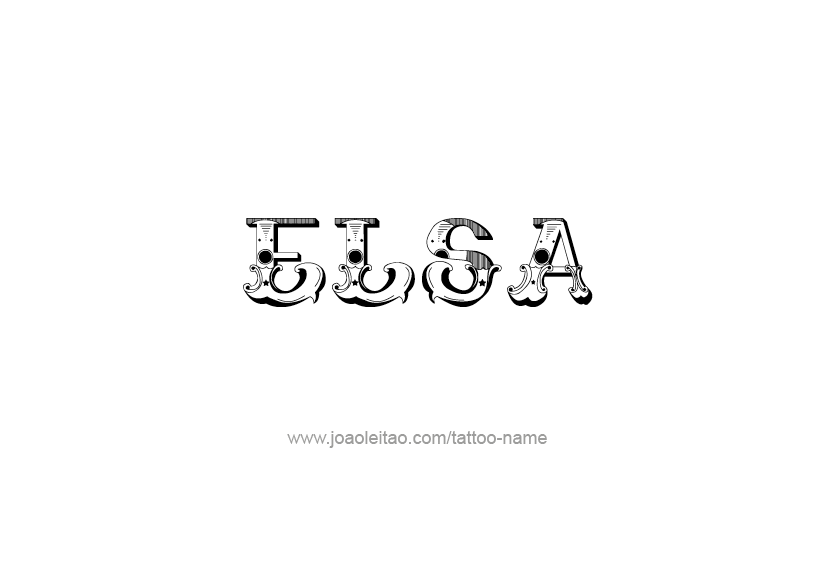 Tattoo Design Name Elsa   