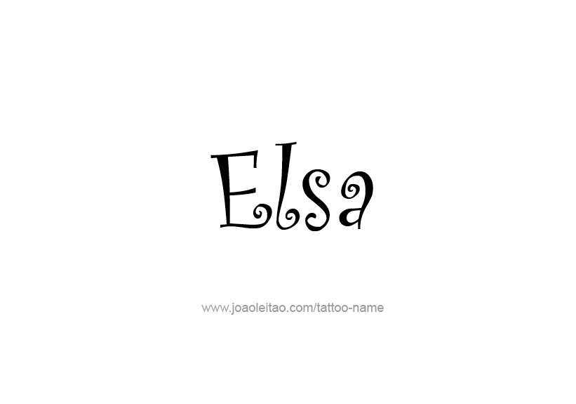 Tattoo Design Name Elsa   