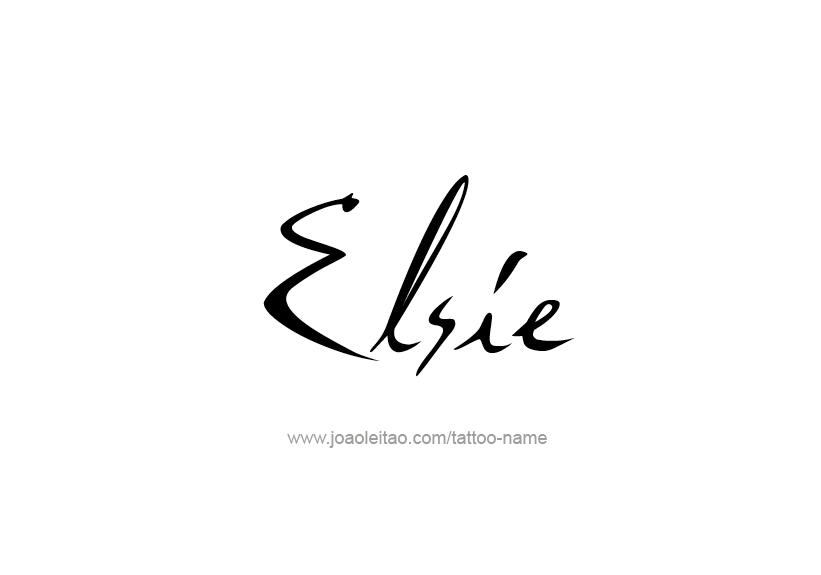 Tattoo Design Name Elsie   