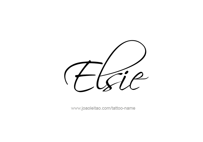 Tattoo Design Name Elsie   