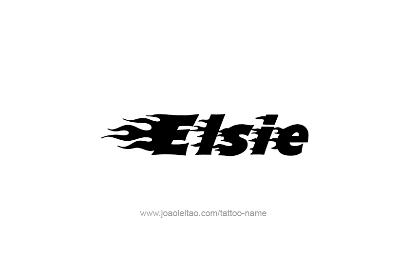 Tattoo Design Name Elsie   