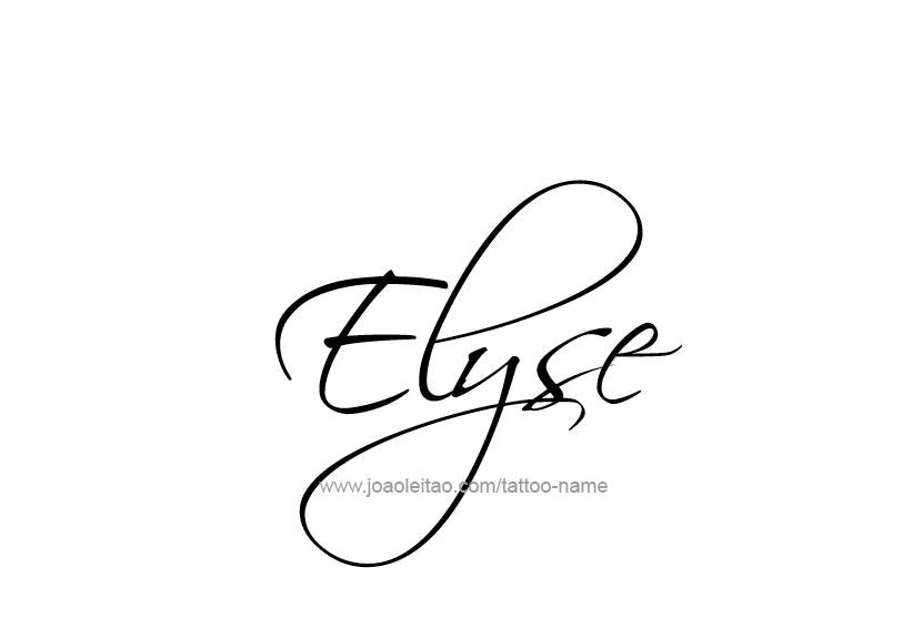 Tattoo Design Name Elyse   