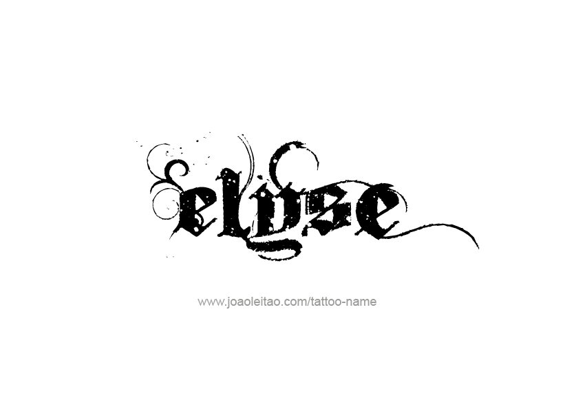 Tattoo Design Name Elyse   