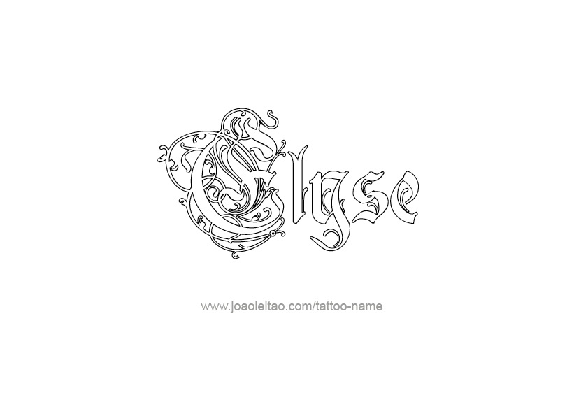 Tattoo Design Name Elyse   