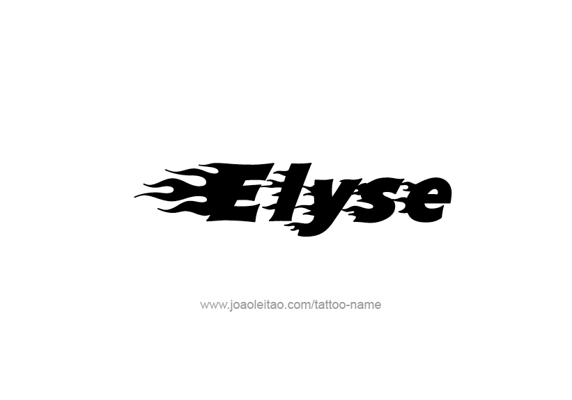 Tattoo Design Name Elyse   