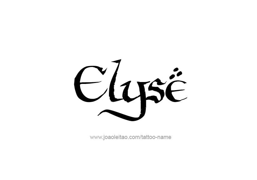 Tattoo Design Name Elyse   