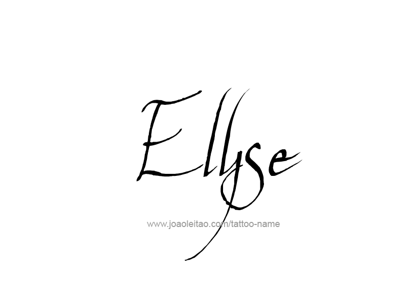 Tattoo Design Name Elyse   