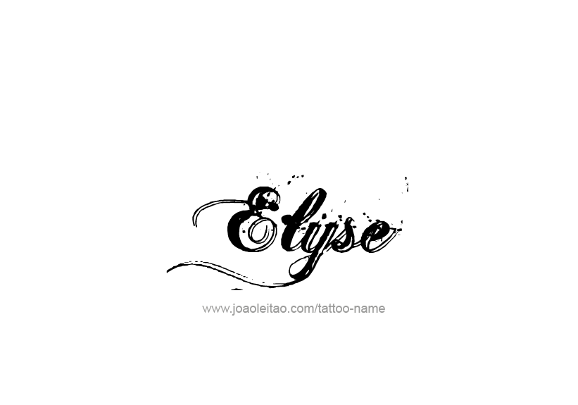 Tattoo Design Name Elyse   