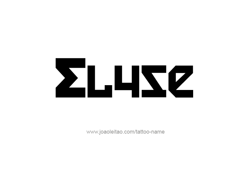 Tattoo Design Name Elyse   