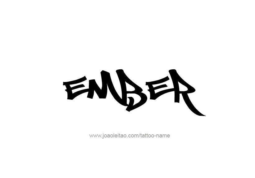 Tattoo Design Name Ember   