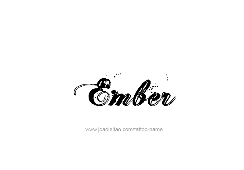 Tattoo Design Name Ember   