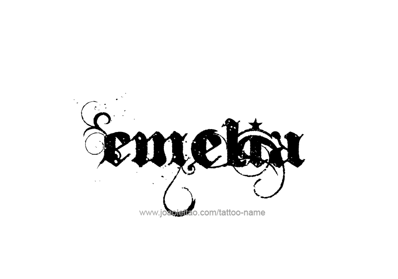 Tattoo Design Name Emelia   