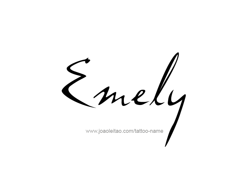 Tattoo Design Name Emely   