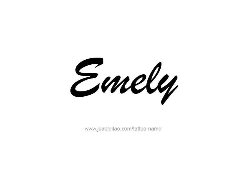 Tattoo Design Name Emely   