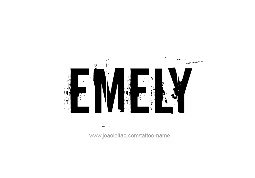 Tattoo Design Name Emely   