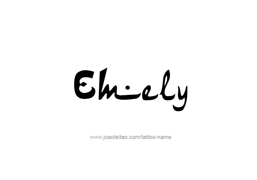 Tattoo Design Name Emely   