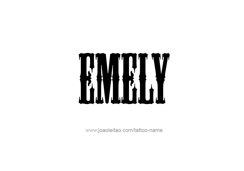 Tattoo Design Name Emely   