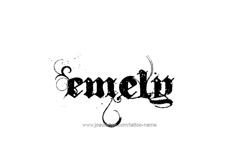 Tattoo Design Name Emely   