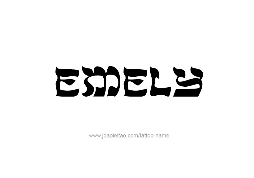 Tattoo Design Name Emely   