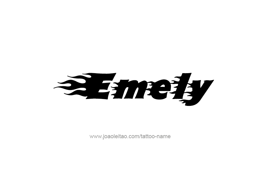 Tattoo Design Name Emely   