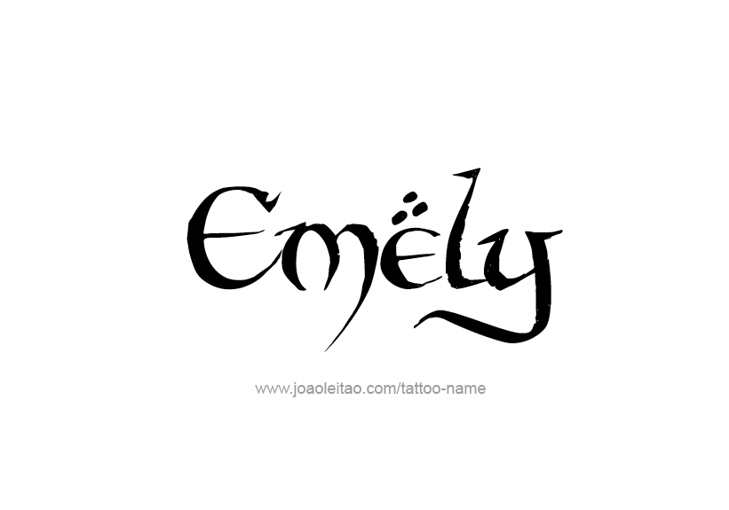 Tattoo Design Name Emely   