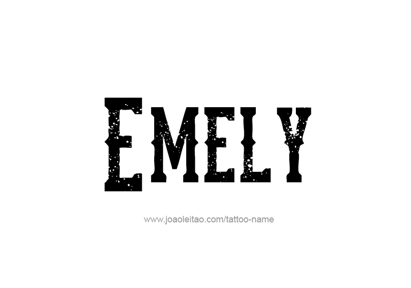 Tattoo Design Name Emely   