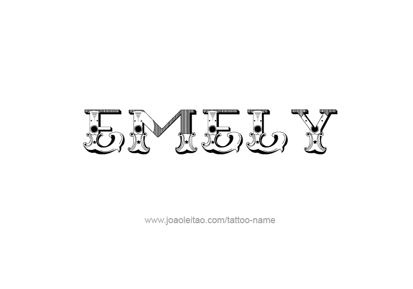 Tattoo Design Name Emely   