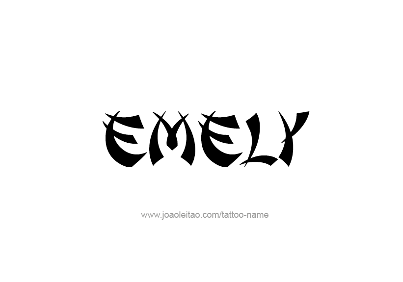 Tattoo Design Name Emely   